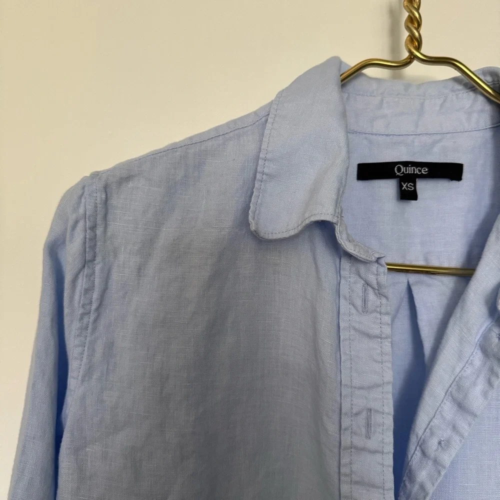 Quince 100% European Linen Long Sleeve Shirt - Picture 3 of 4